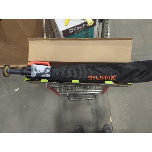 UNTESTED HIGH POLE WORK LIGHT SYLSTAR 360° Rechargeable Work Light with Remote &Telescopic Stand (8.4Ft), 3000LM Ultra Bright 3CCT Dimmable, 6000mAh Battery, Portable Camping Light for Jobsite Workshop Sports Emergencies