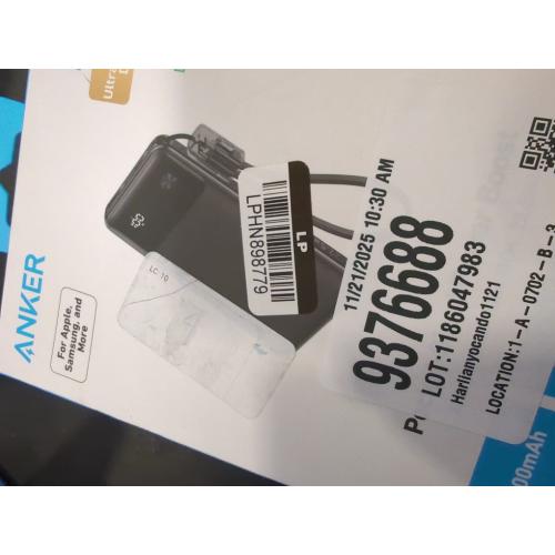 Anker 10000mAh 22.5W Power Bank - Black