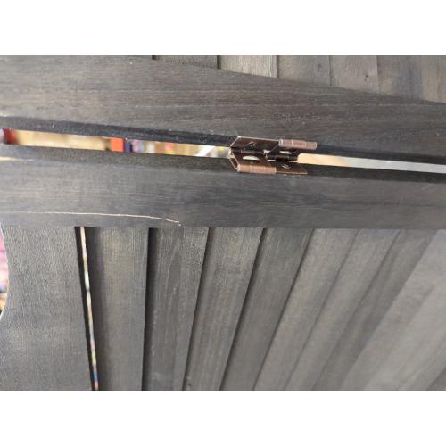 Black 4 Door Room Divider