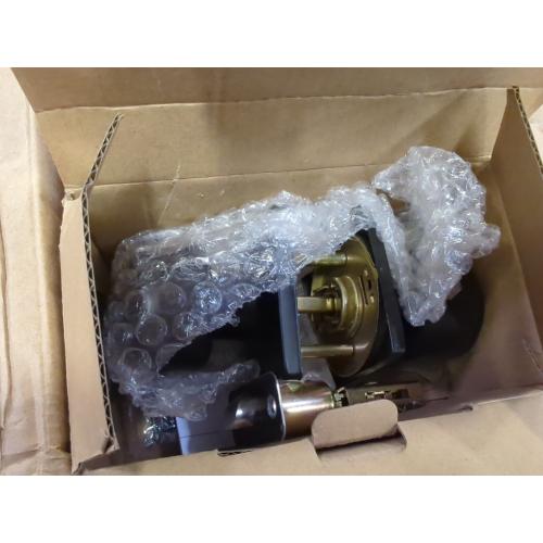 goldenwarm Black Door Knobs, Matte Black Privacy Door Knob Interior, Square Interior DoorKnobs for Bedroom, Bathroom, (6 Pack)