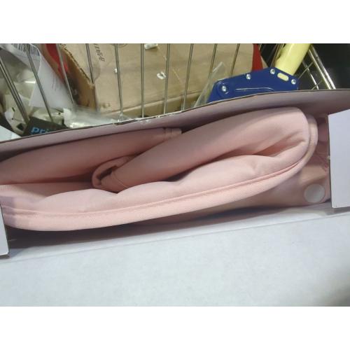 Color Pink GAGAKU Baby Doll Bassinet, Doll Carrier Doll Carry Cot Set with Canopy and Pillow Blanket for 9 10 11 12 Inch Dolls Stuffed Animals - Pink