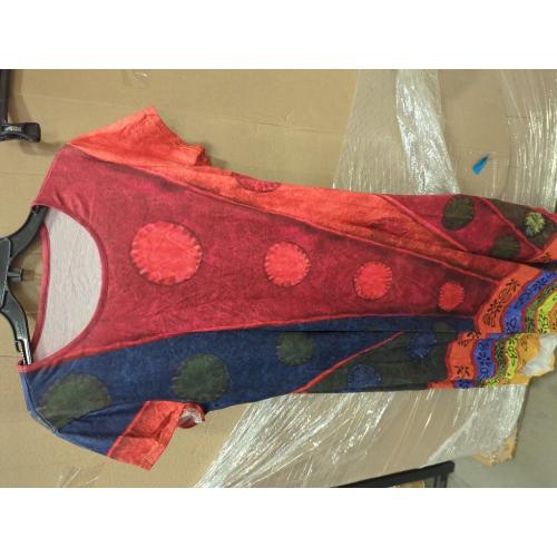 Women Large Summer Casual Maxi Dress Floral Printed Loose Pockets Short Sleeve Split Boho Dresses
