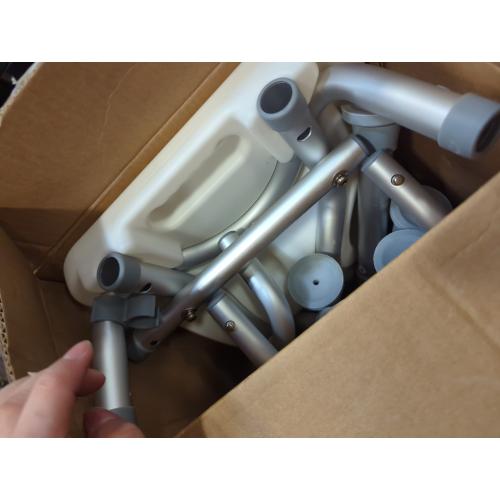 Shower Chair for Inside Shower with Arms and Back, Anti-Slip Design Shower Seat, Shower Chair for Elderly and Disabled with Groove for Private Cleaning, Adjustable Height