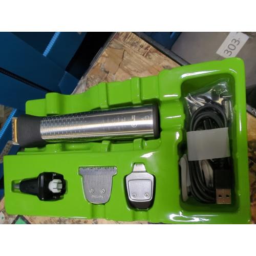 Philips Norelco Multigroom 7000 Series, All-in-One Trimmer, Beard Trimmer and Hair Clipper, 23-Piece Men's Grooming Kit for Beard, Face, Nose, Ear, Body, with Titanium Blades, Travel Pouch, MG7970/49