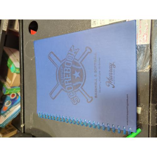 Blue Murray Sporting Goods Premium Baseball Softball Scorebook - 60 Games | Stats Score Keeper Book for Adult & Youth Baseball/Softball