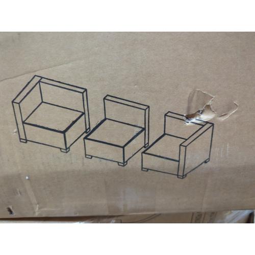 Outdoor 3pc Wire Patio Chairs Silver