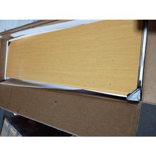 WONDER COMFORT . Electric Oak Adjustable Height Rising Standing Desk with Splice Board, 2 Hook and Wire Hole