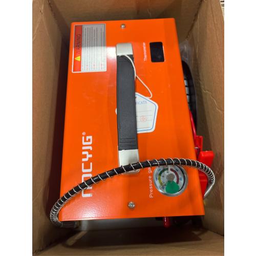 Pcp Air Compressor,Built-in Converter Water-Oil Filter,Auto Stop,Oil/Water Free,Unique Vertical Wire Spool Portable Design,Powered by Car 12V DC or Home 110V AC for Paintball Scuba Tank