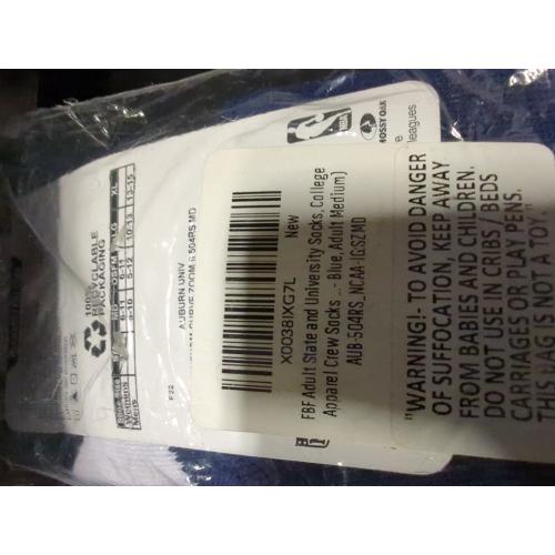 For Bare Feet NCAA Adult State and University Crew Socks - Polyester blend - Unisex - High-performance socks provide