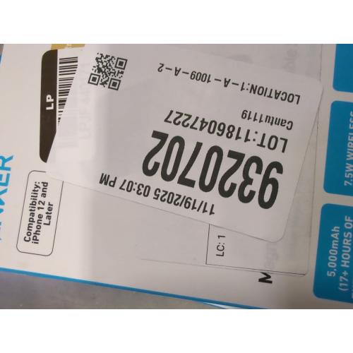 Anker - MagGo Battery (5000mAh, 7.5W, Stand) - Black