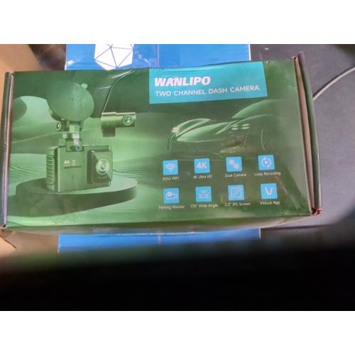 Dash Cam Front and Rear: 4K Dual Channel Dash Cam - 5GHz WiFi, Dash Camera for Cars with 64GB Card, 2.0 IPS Screen, App Control, G-Sensor, Loop Recording, 170° Wide Angle, Night Vision, Parking Mode