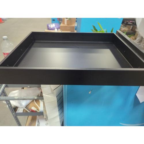 Slim Under Desk Pull-Out Storage Office Mounted Sliding Metal Drawer for Standing Desk,Black