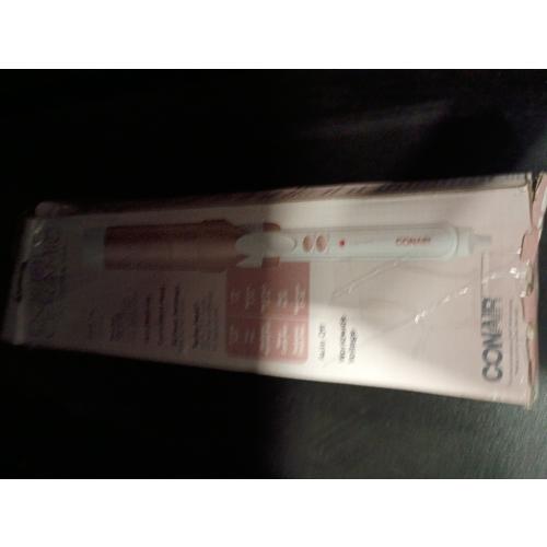 Conair Curling Iron, Double Ceramic, 1 1/2 Barrel, White/Rose Gold | Hair curler and hair waver for medium to long hair with 30 heat settings, built-in heat protection, a cool tip, and auto off