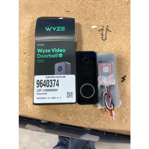 Wired Video Doorbell v2, 2K HD Video with Head-to-Toe view, 2-way Audio, Night Vision, Voice Assistants