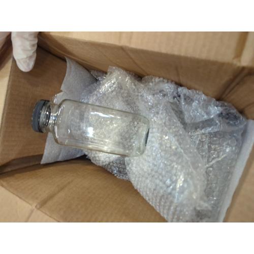 27 Clear Glass French Square Bottle  Black Polypropylene Cap and PTFE Disc, 62mm OD x 167mm Height, 16oz Capacity (Case of 24)