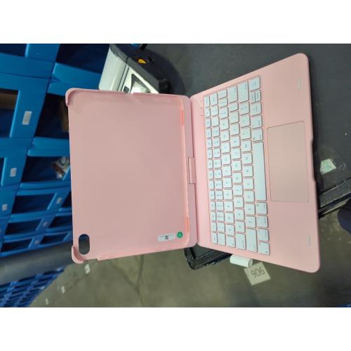 Pink typecase Touch iPad 10th Generation Case with Keyboard (10.9, 2022) and iPad A16 (11th Gen, 2025) – 360° Rotatable, 11-Color Backlit, Multi-Touch Trackpad, Thin & Light (Light Pink)