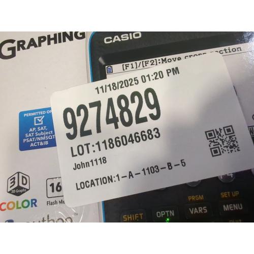 Casio High-Resolution 3D Color Graphing Calculator - Black (FX-CG50)