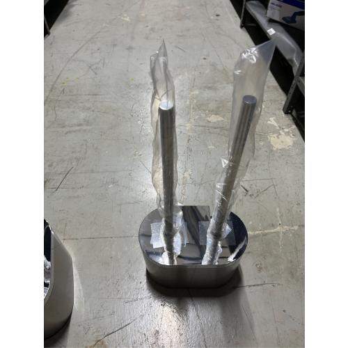 Studio 3B Toilet Brush and Plunger Combo in Brushed Chrome