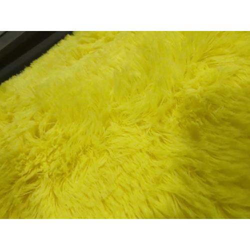Amearea Premium Soft Fluffy Rug 4x5.3 Feet, Fuzzy Area Rugs for Bedroom, Shag Carpet for Living Room Nursery Kids Room Decor, Comfortable Indoor Furry Dorm Carpets, Yellow