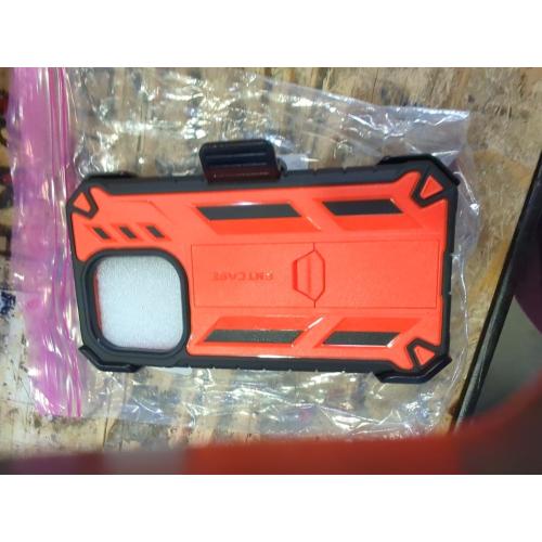 FNTCASE for iPhone 16 Pro-Max Case: Military Grade Drop Proof Protection Mobile Cover with Kickstand | Matte Textured Rugged Shockproof TPU | Protective Sturdy Phone Case - 6.9 inch Orange