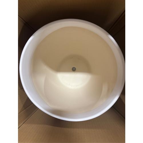 12 Inch Ceramic Planter Pot, Large Planter with Drainage Hole and Saucer Round Flower Pot for Indoor Outdoor Plants, White