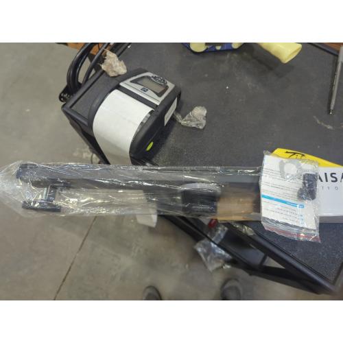 BLACK Linear Shower Drain with Tile Insert Panels, 24 Inch Black 304 Stainless Steel Rectangle Shower Floor Drain, with Hair Catcher, Adjustable Feet, Fits Bathroom, Balcony