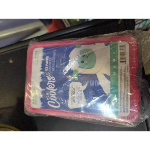 Fit & Fresh Cool Coolers Slim XL Ice Multi Color Pack, Set of 4