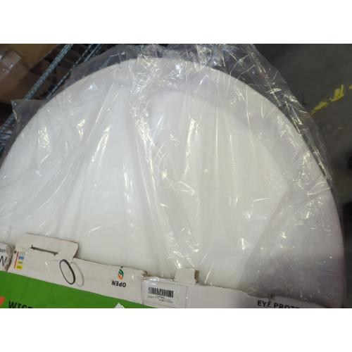Size 24 Inch Color White Large LED Flush Mount Ceiling Light, 50W,5480LM, 3000K/4000K/6000K CCT Selectable,White Round Flat Panel Low Profile Ceiling Light Fixtures for Hallway, Kitchen, Bedroom, Laundry Room