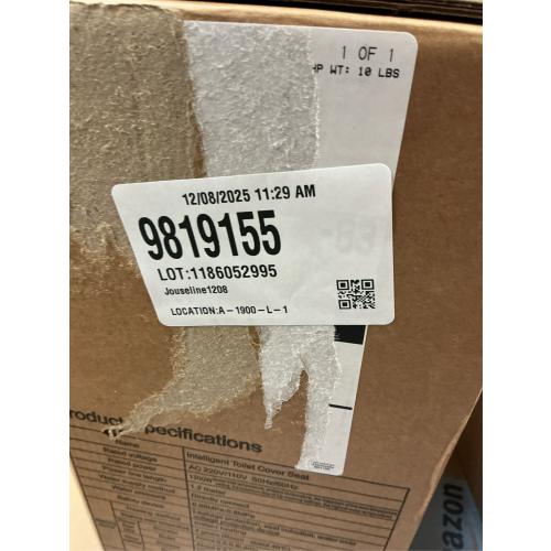 Electric Bidet Toilet Seat Elongated with Heated Seat, Warm Air Dryer, Endless Warm Water, Oscillating and Pulsating Spray Wash, Stainless Steel Self-Clean Nozzle (Single Temperature Display)