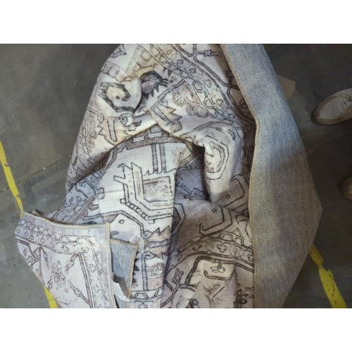 Area Rug 8x10 Washable Vintage - Soft Traditional Rugs for Living Room Large Non Slip Backing with Low Pile Farmhouse Oriental Retro Carpet for Bedroom Dining Room or Home Office - Tea Brown