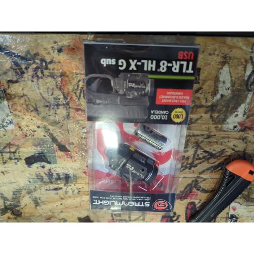 Streamlight 69400 TLR-7 X sub 500-Lumen Tactical Weapon Light Designed Exclusively and Solely for Railed Glock 43X Mos/48 Mos/43X Rail/48 Rail subcompact Handguns with Mounting Kit and Keys, Black