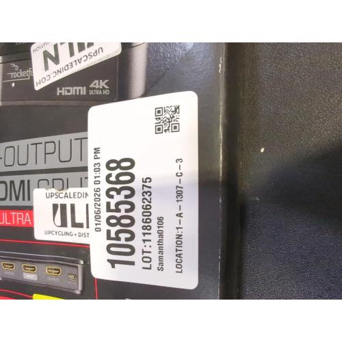 Rocketfish 2-Output HDMI Splitter with 4K at 60Hz and HDR Pass-Through - Dual HDMI Splitter with Easy Setup - HDMI Splitter Output Supports 2 HDMI Displays - Splitter with 4k & HDR Compatibility
