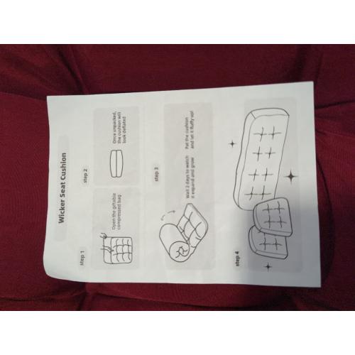 Liquor Red 3 Piece Set Wicker waterproof Chair Cushions Outdoor/Indoor Thicke Patio Chair Loveseat Cushion Porch Swing Cushion & 1 Loveseat bench cushion & 2 U-Shape Chairs Cushion & liquor red