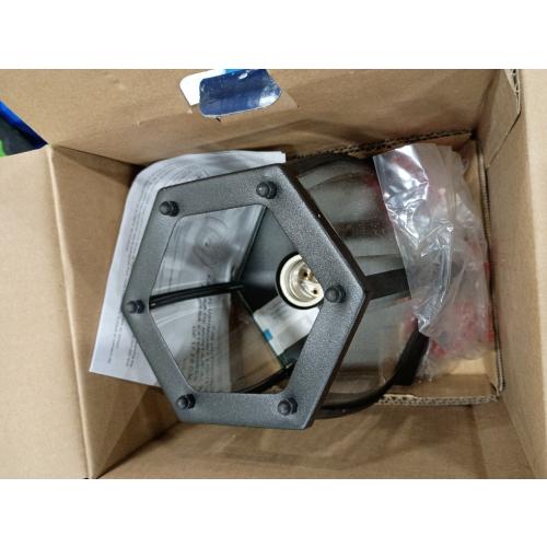 Project Source Akerman 1-Light 6.65-in Matte Black Indoor/Outdoor Flush Mount Light