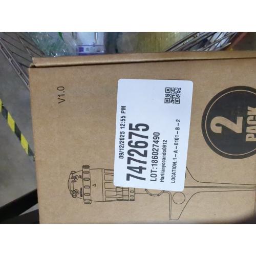 [2 Pack] RESTMO Gear Drive Sprinkler with Metal Spike Base, 5-Pattern Heavy Duty Gardening Watering System, Multi-Adjustable Lawn Sprinkle for Garden Plant, Flower Bed and Large Yard Area