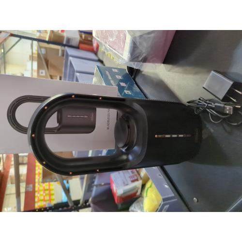 Inmorven Bladeless Desk Fan, Small Desktop Fans for Office Quiet Plug In, Mini Table Fan for Bedroom, Portable Air Circulator with USB Charging, 11.8 Inch