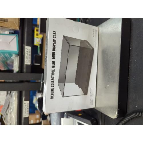 Acrylic Display Case for Figures Dustproof, Clear Display Box with Building Base, Collection Bricks Storage Blocks Aciton Figure Showcase(Black)