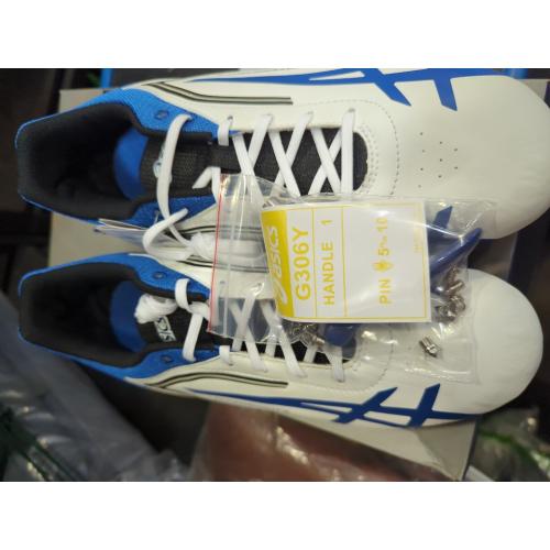 ASICS Men S Hypersprint 5 Running Shoe White/Black/Blue 11 M US