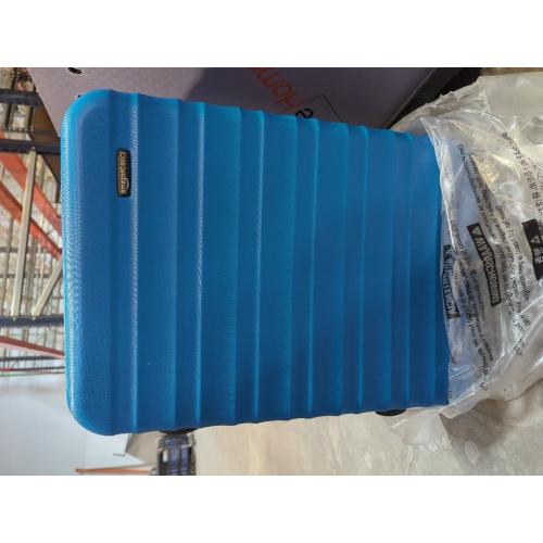 Amazon Basics 26 Hardside Medium Checked Luggage, Hardshell Suitcase With Wheels, Expandable For Up to 15% More Space, With Scratch-Resistant Surface, Four Multi-directional Wheels, Light Blue
