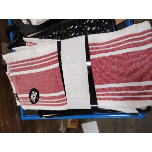 All-Clad Dual-Purpose Kitchen Towels: Highly Absorbent - 100% Cotton, 17x30 Dish Towels for Cleaning & Drying Dishes & Glassware, 6-Pack, Chili