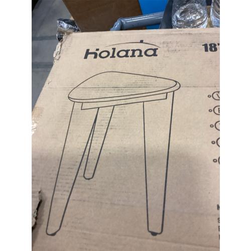 HOLANA 18 Corner Shower Foot Rest - Wooden Showers Stool Seat for Shaving Legs - Small Shower Benches for Inside Shower - Waterproof Bath Step Stools Bench for Bathroom (Height - 18in, Acacia)