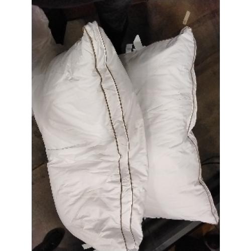 puredown® Goose Feathers and Down Pillow for Sleeping Gusseted Bed Hotel Collection Pillows, standered Set of 2
