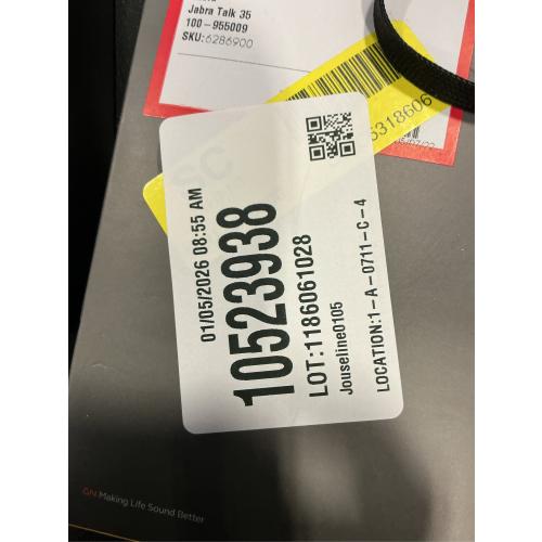 Jabra TALK 35 - Headset - in-ear - Over-the-ear Mount - Bluetooth - Wireless - Black