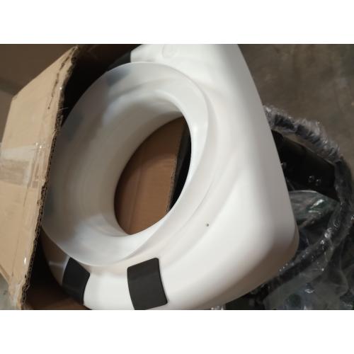 HealthSmart Enhanced Comfort 5 Raised (Round) Toilet Seat Risers for Seniors 5 Slip Resistant Pads FSA/HSA Eligible Padded Toilet Seat Elevation 15.7 x 15.2 x 6.1