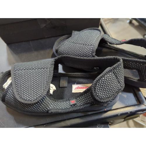 Size 38 JIONS Women Men Adjustable Velco Extra Wide Shoes Swollen Feet Diabetic Edema Boots Slippers Indoor Outdoor Sandals Unisex Large