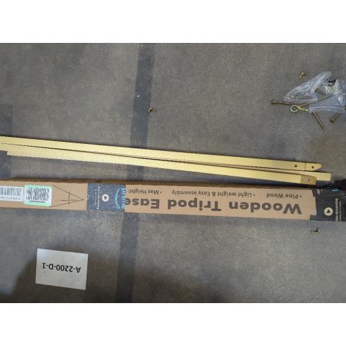 Wooden Tripod Easel Stand pine wood light weight easy assembly