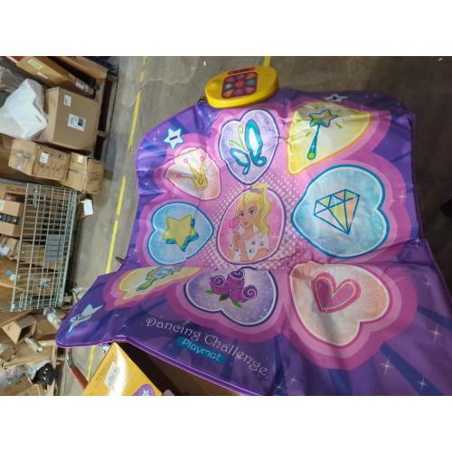 SUNLIN Dance Mat Toys for Girls Ages 3-10 | Dance Pad with LED Lights, Adjustable Volume, 9 Built-in Music, 7 Game Modes, 5 Challenge Levels | Christmas Birthday Gifts for 3 4 5 6 7 8  Years Old Girl
