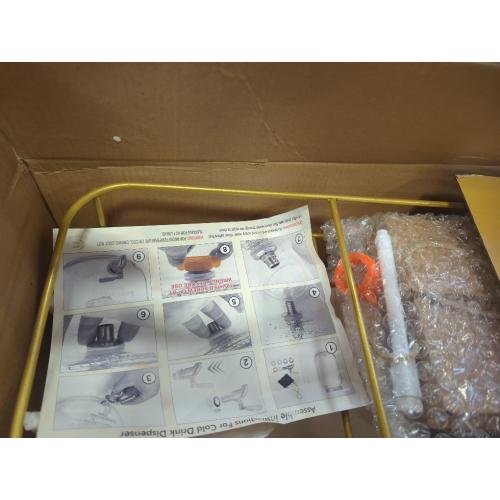 Set of 2 Size 1 Gallon Glass Drink Dispenser Set of 2 – Drink Dispensers for Parties, Christmas, Beverage Dispenser with Stand & 100% Leakproof Spigot, Ideal for Lemonade, Juice, Laundry Detergent Dispenser