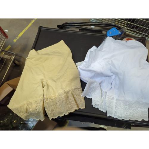 Size L Yeblues 3 Pack Lace Slip Shorts for Under Dresses Women Smooth Anti-chafing Boyshorts Seamless Underwear Safety Shorts