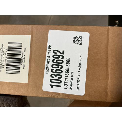 LazBlinds No Drill Blinds for Indoor Windows, Blackout Roller Shades, Cordless Window Blackout Blinds, Thermal Insulated Fabric UV Protection for Home and Office, 22 W x 72 H, White